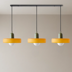 Bauhaus Triple Glass Pendant Light – 39" Wide