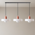 Bauhaus Triple Glass Pendant Light – 39" Wide
