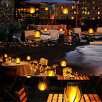 Compact Solar Flame-Effect Lantern – Warm Ambient Glow