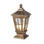 Classic Lantern Outdoor Post Light – Solar or Wired