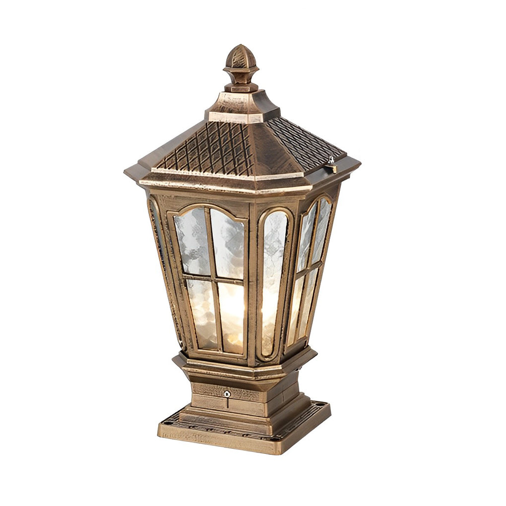 Classic Lantern Outdoor Post Light – Solar or Wired