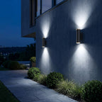 Up-Down LED Outdoor Wall Light – Black & Gold