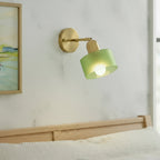 Bauhaus Colored Glass Wall Lamp