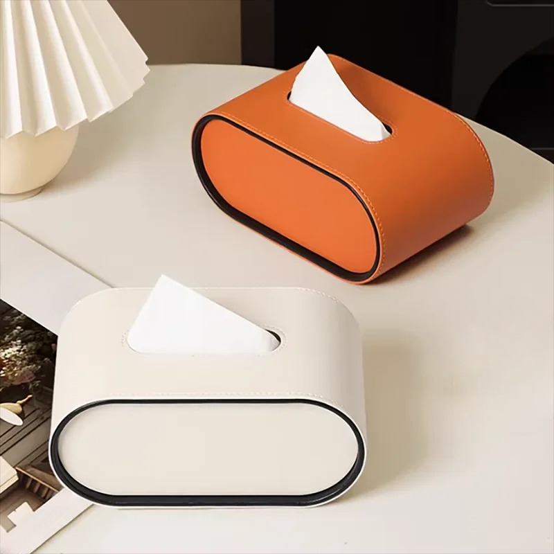 Rectangular Tissue Box Cover – 4 Colors