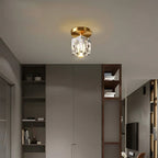 Mini Crystal Flush Mount Chandelier – Black or Gold