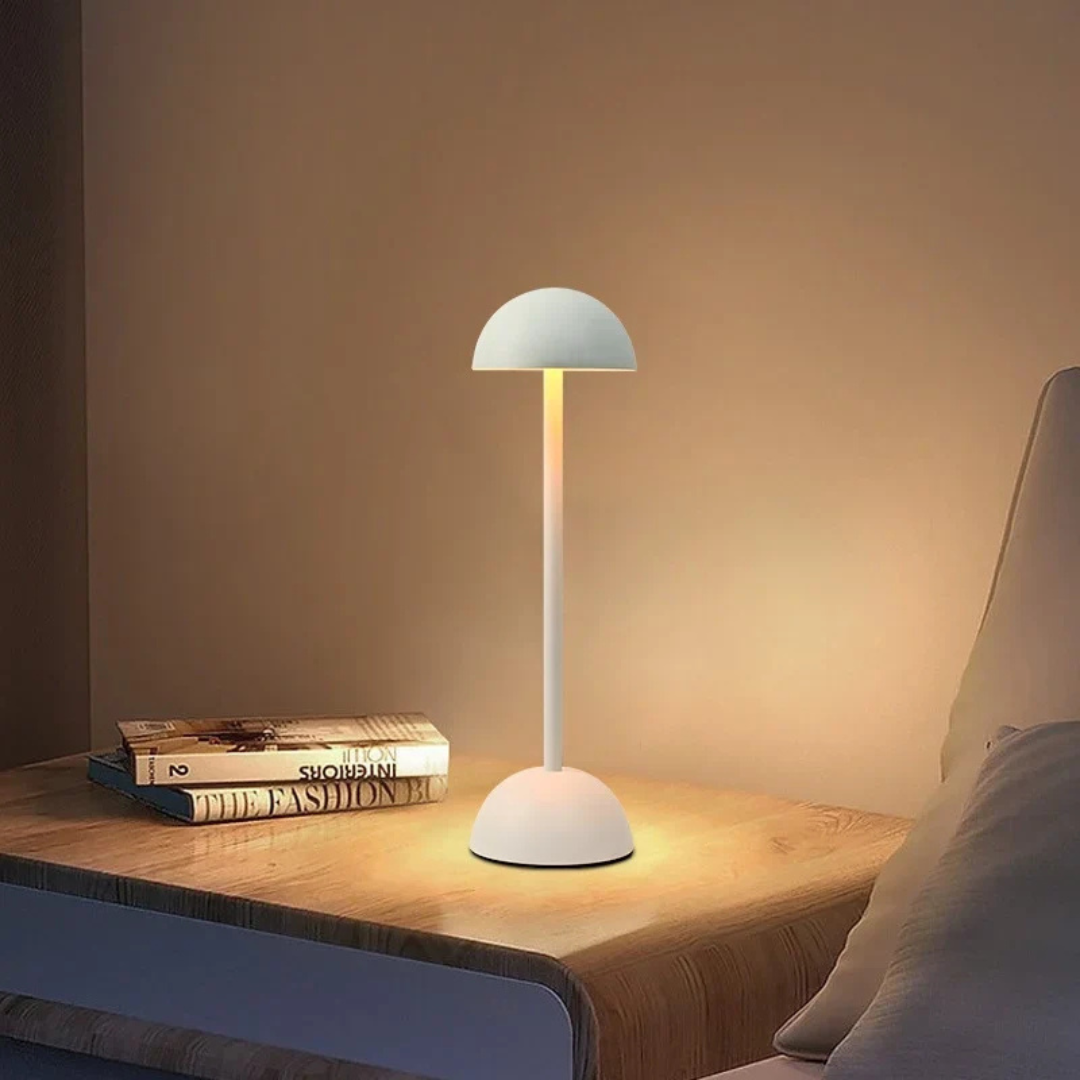 Cordless rechargeable LED dome table lamp