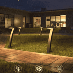 Curved Solar LED Garden Bollard Lights – 6 or 12 Pack