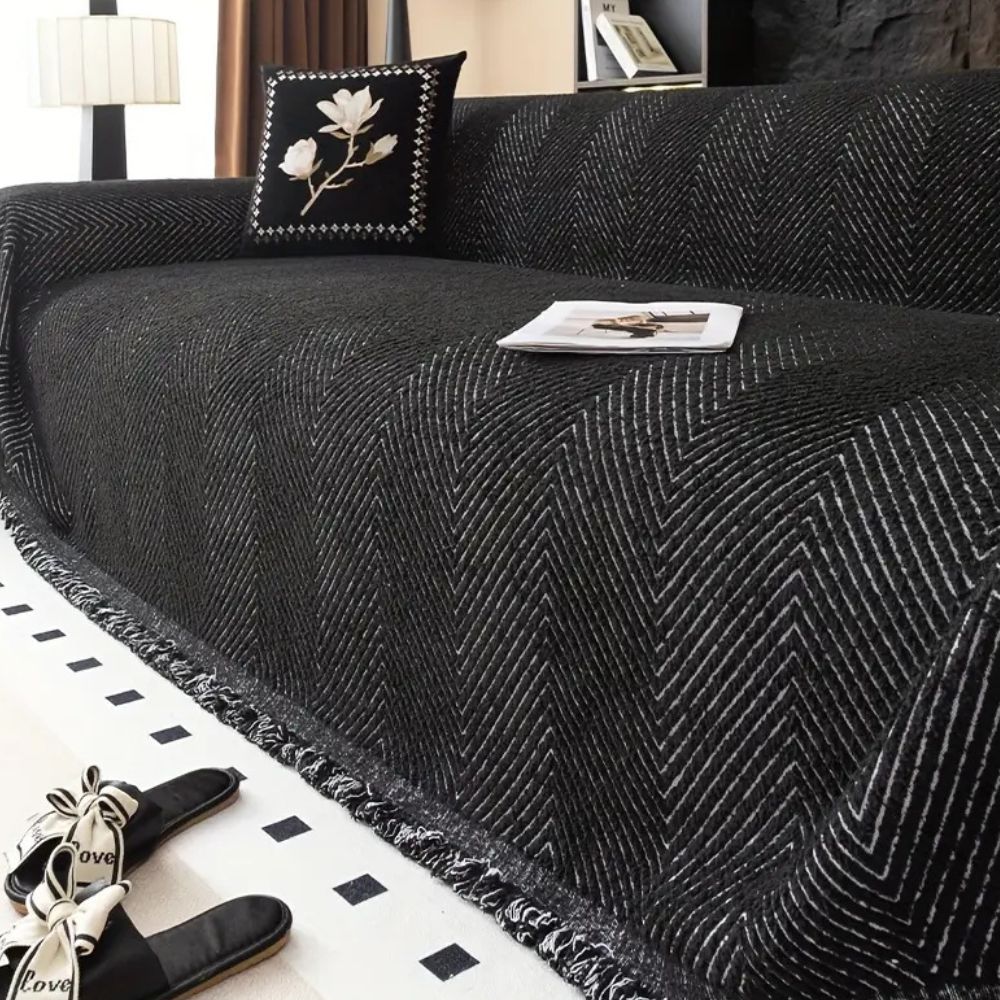 Herringbone Sofa Slipcover – Couch Protector