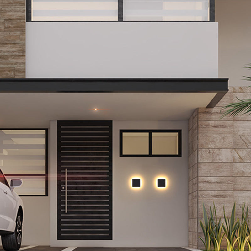 Minimalist LED Wall Sconce – Round or Square, Motion Sensor Option
