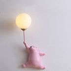Bear Balloon Wall Lamp for Kids' Rooms