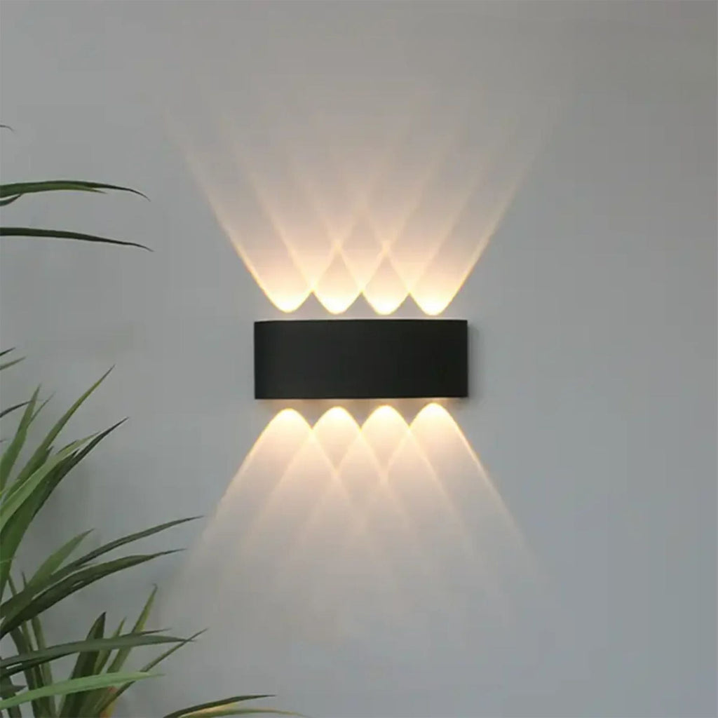 Geometric Up-Down LED Outdoor Wall Light – IP65, 2W to 12W