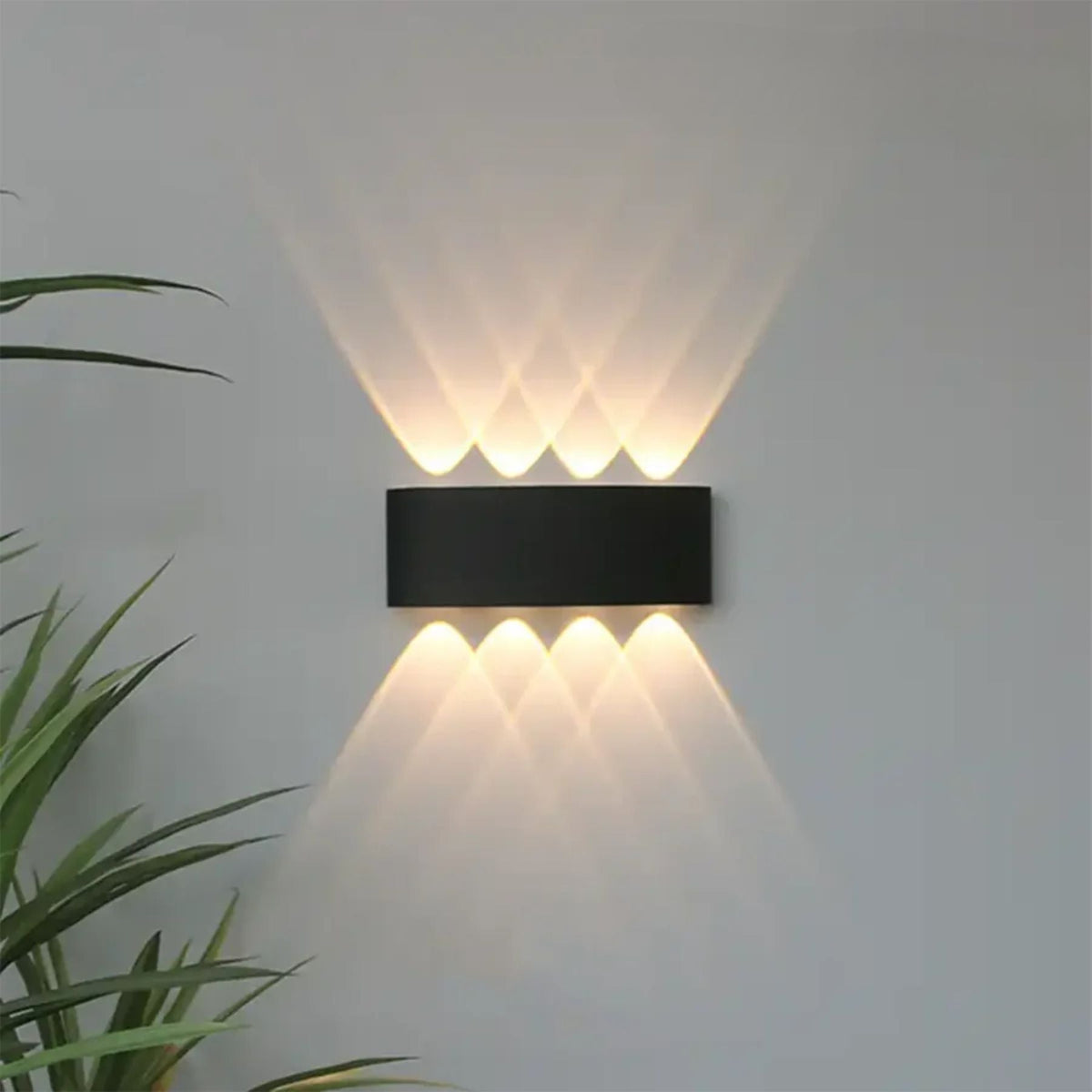 Geometric Up-Down LED Outdoor Wall Light – IP65, 2W to 12W