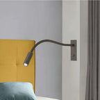 Flexible Gooseneck LED Wall Reading Light – Nickel or Chrome