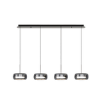 Modern Multi-Light Glass Dining Pendant – 3 or 4 Lights