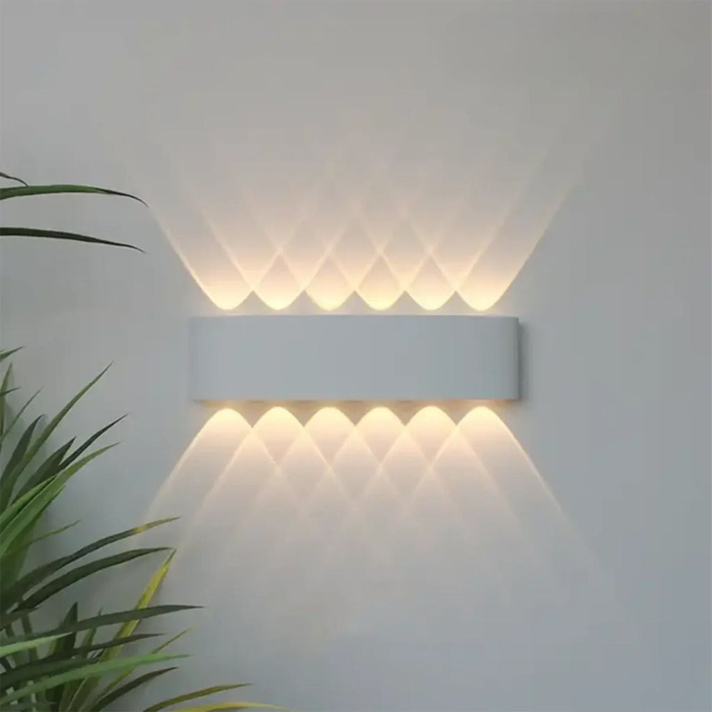 Geometric Up-Down LED Outdoor Wall Light – IP65, 2W to 12W