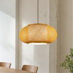 Japandi Woven Bamboo Pendant Light – 15.7" or 19.7"