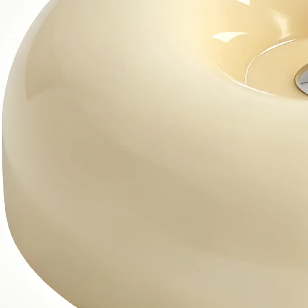 Bauhaus Milk Glass Flush Mount Ceiling Light – 12.6"