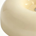 Bauhaus Milk Glass Flush Mount Ceiling Light – 12.6"