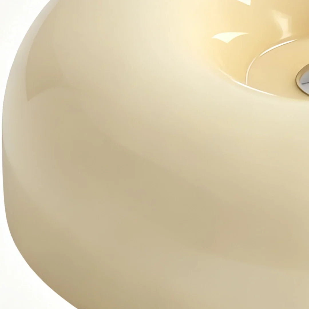 Bauhaus Milk Glass Flush Mount Ceiling Light – 12.6"