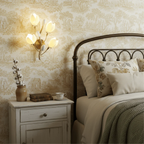 Handcrafted Ceramic Flower Wall Lamp