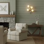 Handcrafted Ceramic Flower Wall Lamp