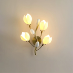 Handcrafted Ceramic Flower Wall Lamp