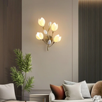 Handcrafted Ceramic Flower Wall Lamp