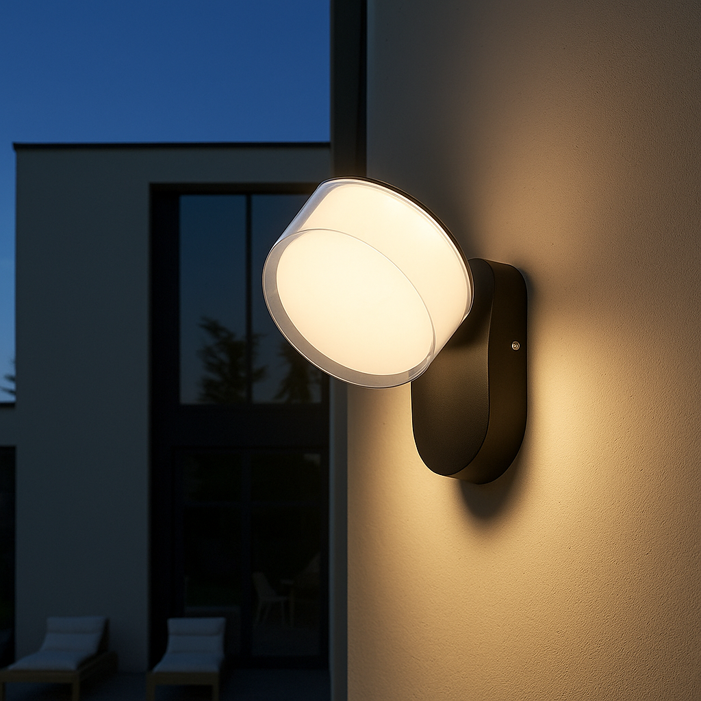 Modern Adjustable LED Outdoor Wall Spotlight