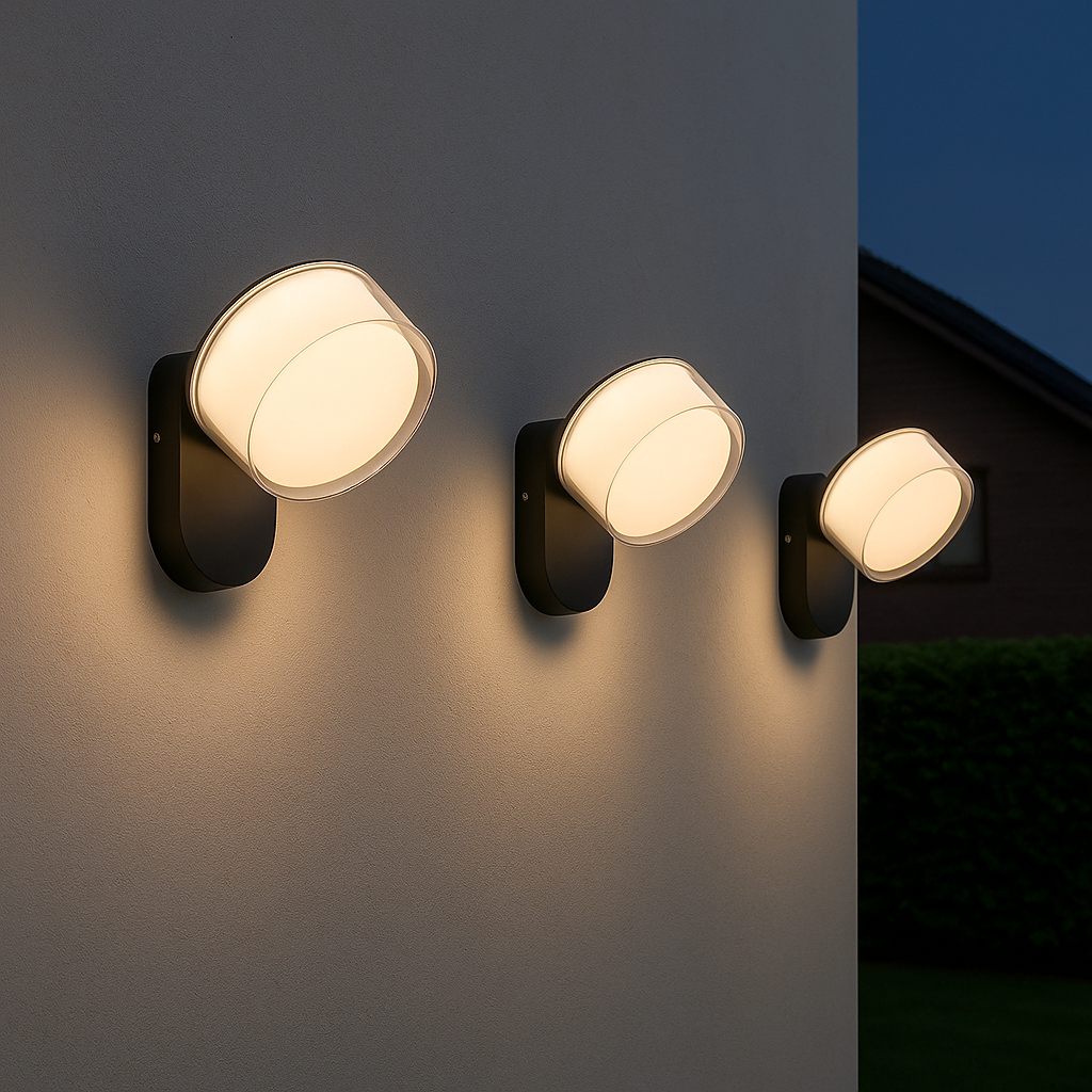 Modern Adjustable LED Outdoor Wall Spotlight