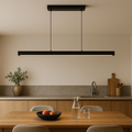 Minimalist Linear Wood Beam Pendant Light