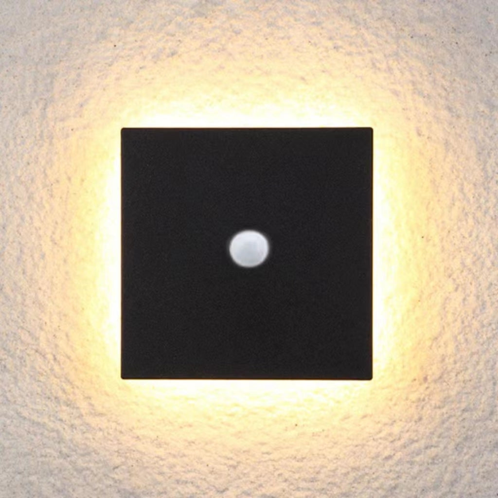 Minimalist LED Wall Sconce – Round or Square, Motion Sensor Option