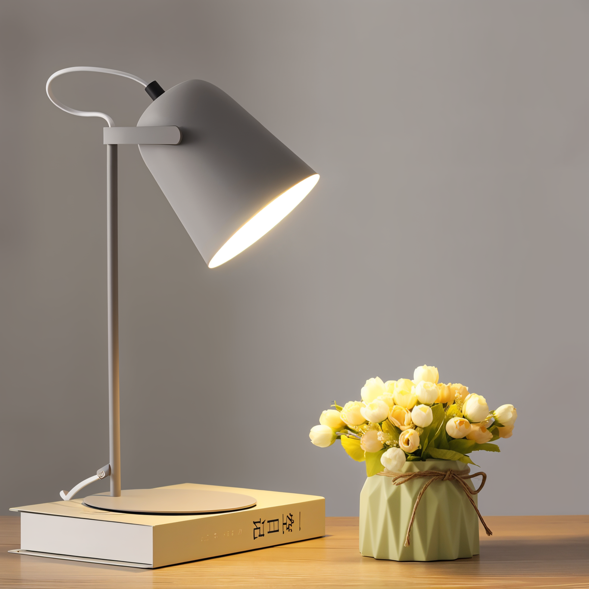 Adjustable Cone Shade Desk Lamp – 6 Colors