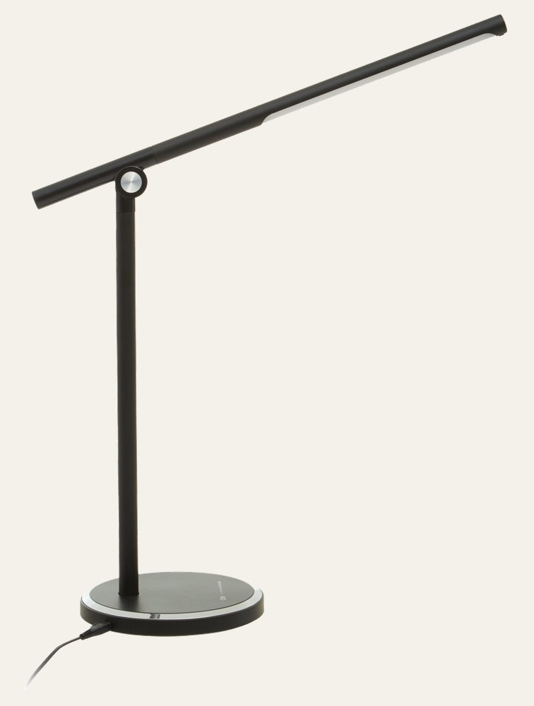 Slimline LED Desk Lamp with Touch Control – Black or White