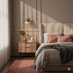 Wooden Cone Wall Light with Metal Shade – Optional Pull Switch