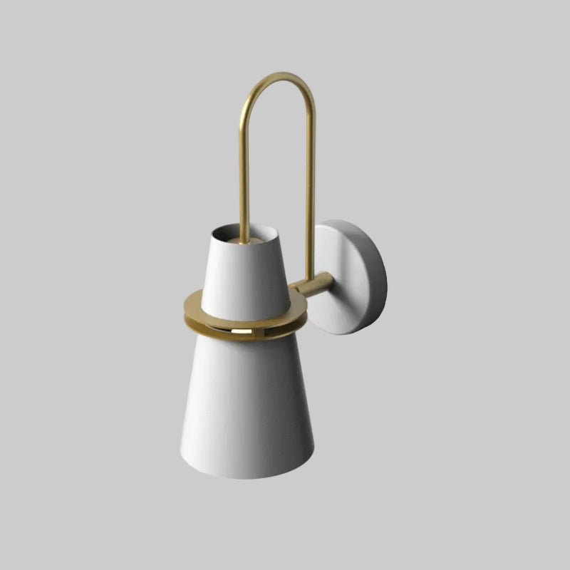Nordic Cone LED Wall Light with Adjustable Metal Shade