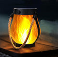 Compact Solar Flame-Effect Lantern – Warm Ambient Glow