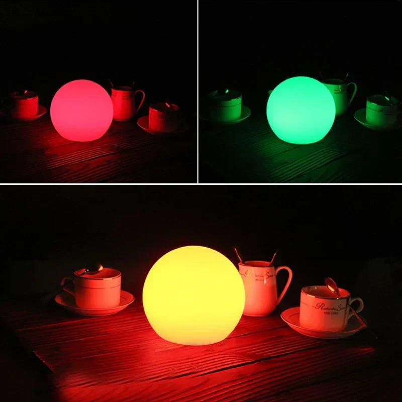 Color-Changing LED Globe Lamp – 16 Colors with Remote
