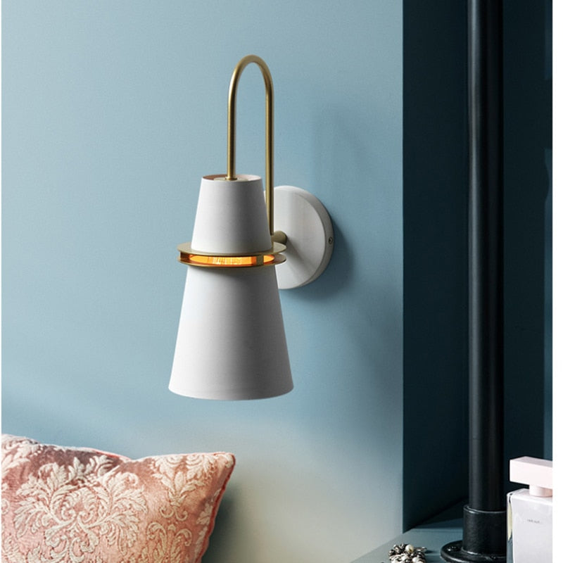 Nordic Cone LED Wall Light with Adjustable Metal Shade