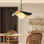 Marble Globe Pendant Light – Black or White