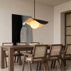Marble globe pendant light