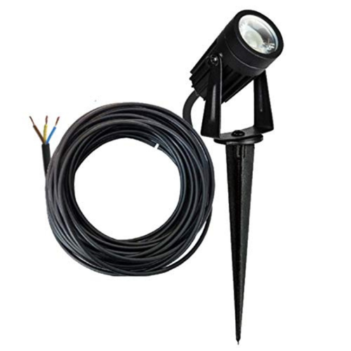 LED Garden Spotlight with Ground Spike – Adjustable