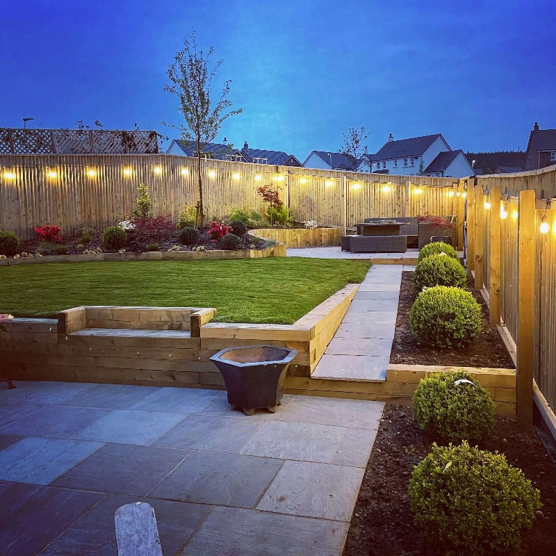 Outdoor LED String Lights with Weatherproof Bulbs – 16 to 43 ft