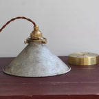 Vintage Industrial Cone Pendant Light – Rustic Finish