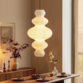 Layered rice paper cloud pendant