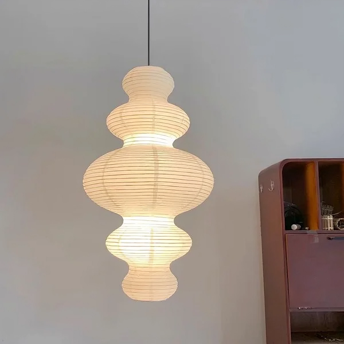 Layered Rice Paper Cloud Pendant Light