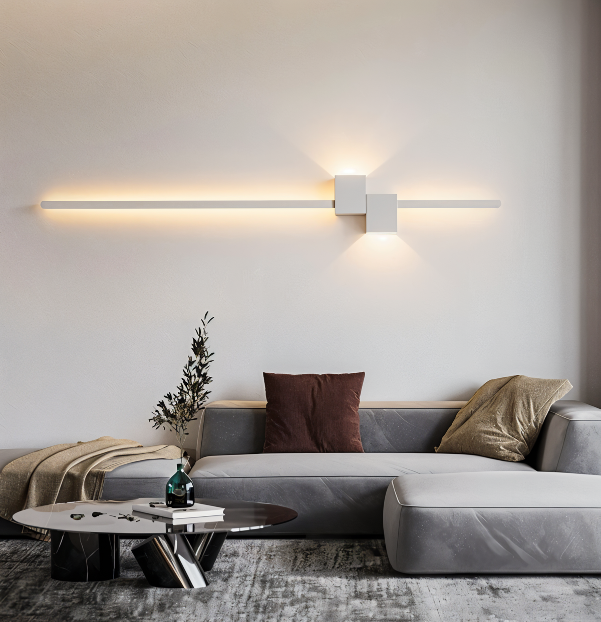 Slim Linear LED Wall Light – 24", 36" or 48"