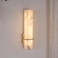 Alabaster & Brass LED Wall Sconce – 18.9"
