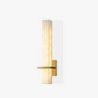 Alabaster & Brass LED Wall Sconce – 18.9"