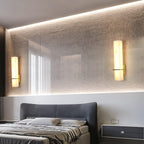 Alabaster & Brass LED Wall Sconce – 18.9"