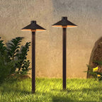 Mushroom Outdoor Path Light – Coffee Finish